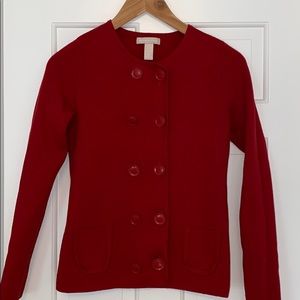 Almost new Banana Republic red sweater jacket, S